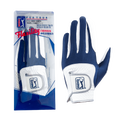 PGA TOUR男高爾夫彈性布防滑手套(白深藍)