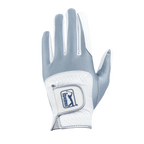 PGA TOUR Men's Golf Elastic Fabric Non-Slip Gloves (White/Gray)