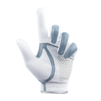 PGA TOUR Men's Golf Elastic Fabric Non-Slip Gloves (White/Gray)