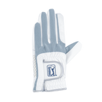 PGA TOUR Men's Golf Elastic Fabric Non-Slip Gloves (White/Gray)