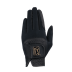 PGA TOUR男高爾夫彈性布防滑手套(黑金)