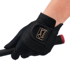 PGA TOUR男高爾夫彈性布防滑手套(黑金)