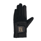 PGA TOUR男高爾夫彈性布防滑手套(黑金)