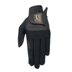 PGA TOUR男高爾夫彈性布防滑手套(黑金)