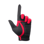 PGA TOUR男高爾夫彈性布防滑手套(黑紅)