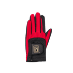 PGA TOUR男高爾夫彈性布防滑手套(黑紅)