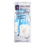 PGA TOUR女高爾夫彈性布防滑手套(白淺藍)