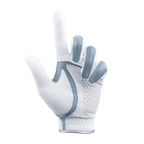 PGA women's golf elastic cloth non-slip gloves (white and green)