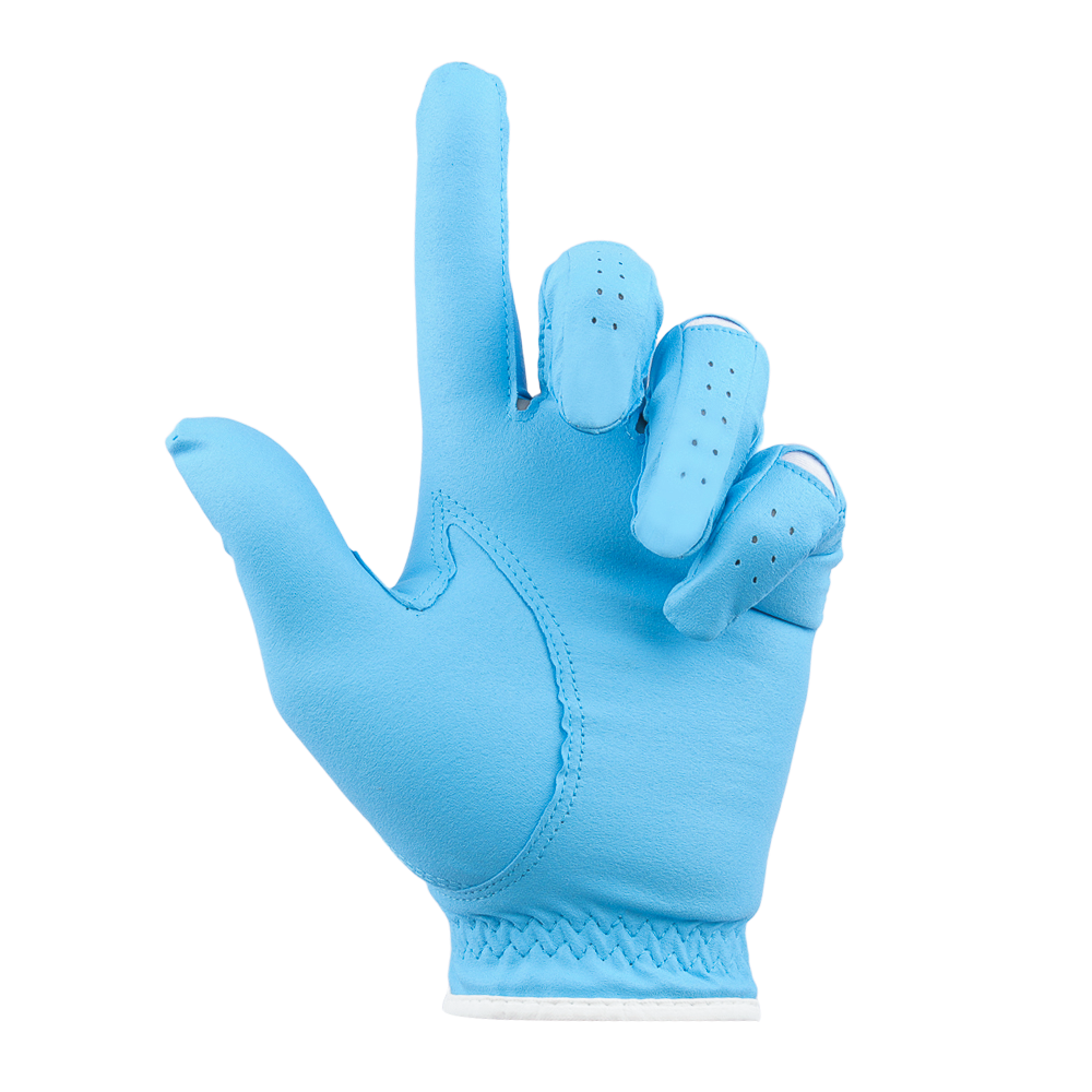 PGA TOUR韓版奈米布男高爾夫手套(淺藍)