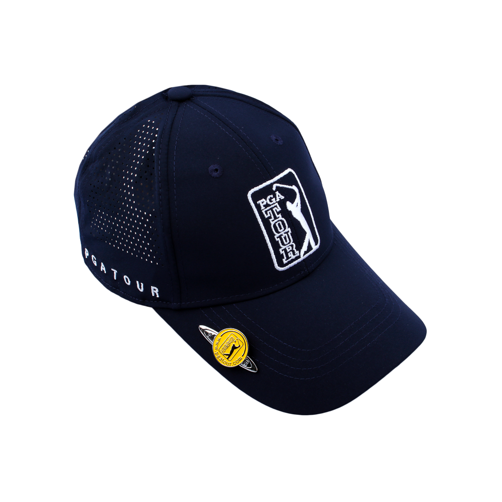 PGA TOUR高爾夫沖孔球標帽(藏青)