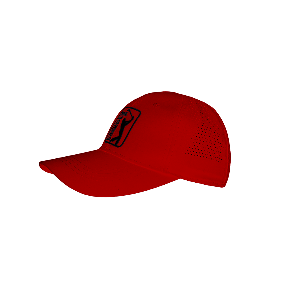 PGA TOUR高爾夫沖孔球標帽(紅)