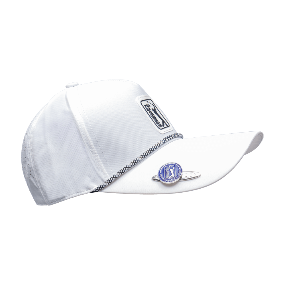 PGA TOUR高爾夫經典球標帽(純白)