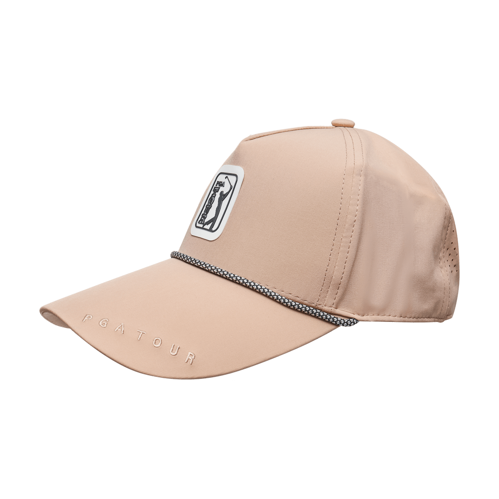 PGA TOUR高爾夫經典球標帽(卡其)