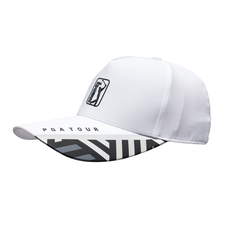 PGA TOUR高爾夫印花球標帽(白)