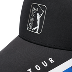 PGA TOUR高爾夫印花球標帽(黑)