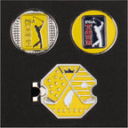 PGA TOUR六角底座+雙帽夾(黃)