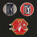 PGA TOUR六角底座+雙帽夾(紅)