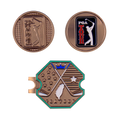 PGA TOUR六角底座+雙帽夾(銀)
