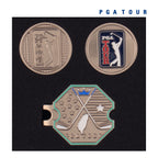 PGA TOUR六角底座+雙帽夾(銀)