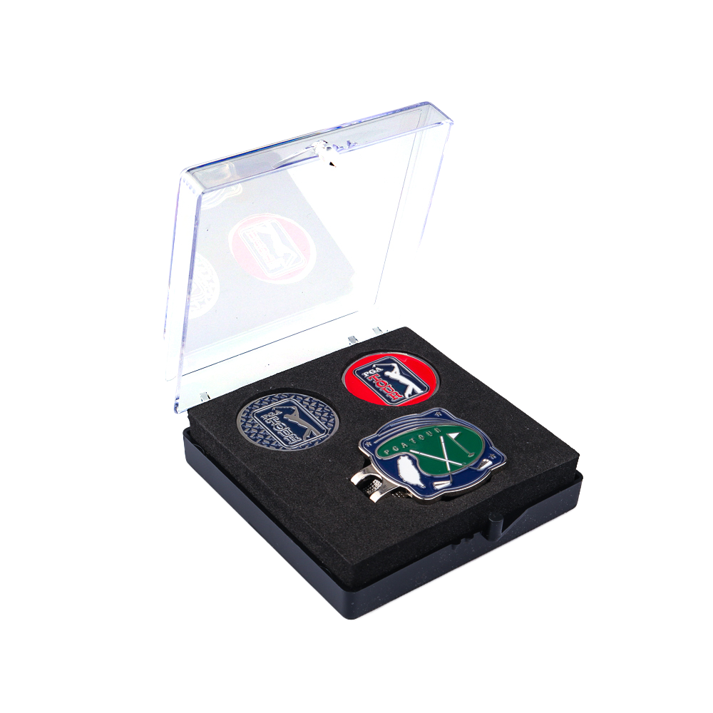 PGA TOUR深藍果嶺底座+雙帽夾