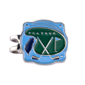 PGA TOUR淡藍果嶺底座+雙帽夾