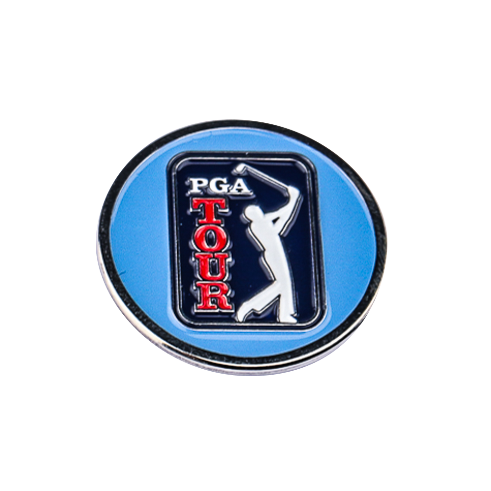 PGA TOUR淡藍果嶺底座+雙帽夾