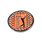 PGA TOUR亮橘果嶺底座+雙帽夾