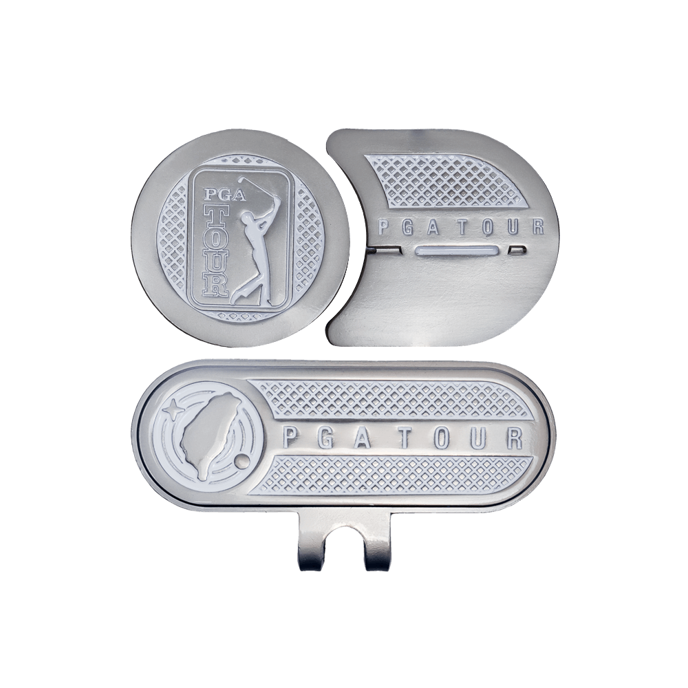 PGA TOUR高爾夫指向球標(白)