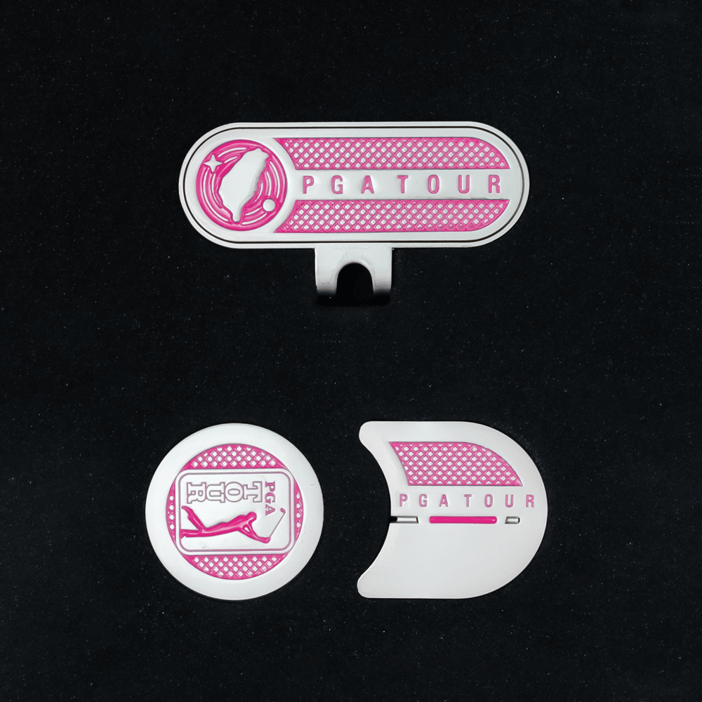 PGA TOUR高爾夫指向球標(洋紅)