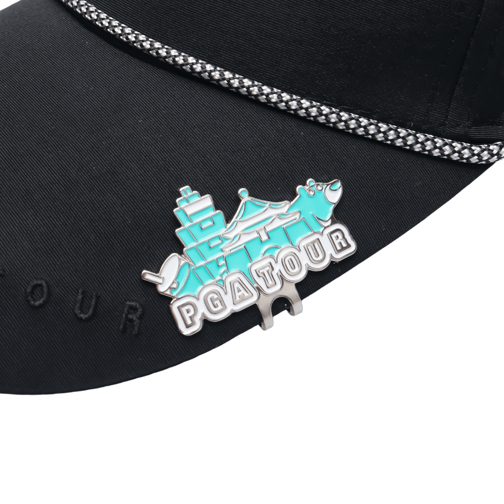 PGA TOUR台灣限定球標帽夾(奶茶)