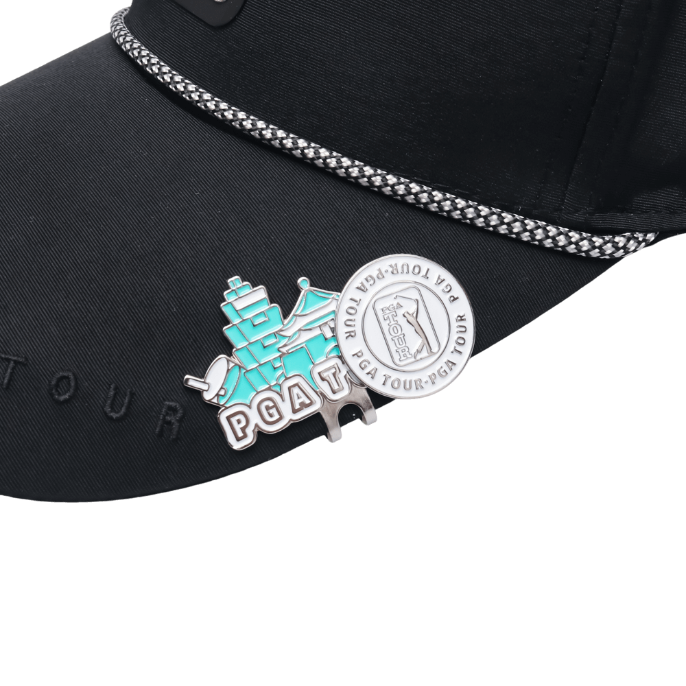 PGA TOUR台灣限定球標帽夾(奶茶)