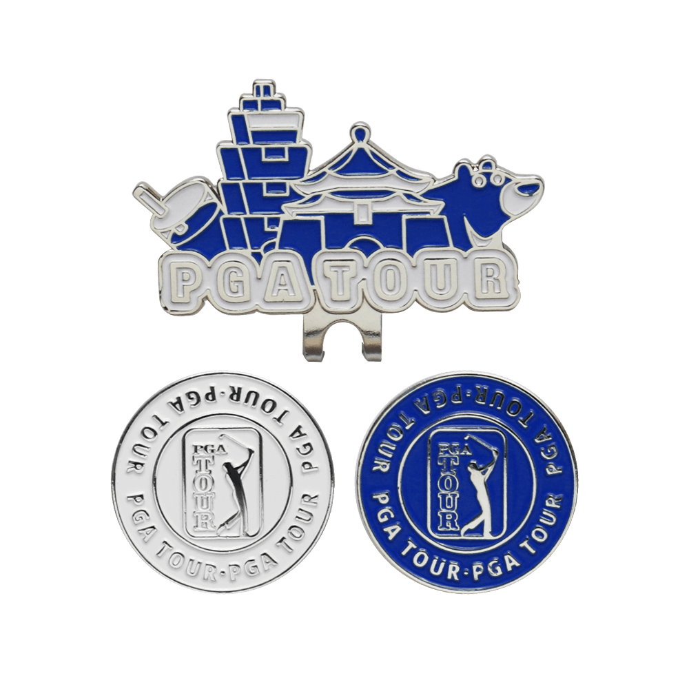 PGA TOUR台灣限定球標帽夾(藏青)