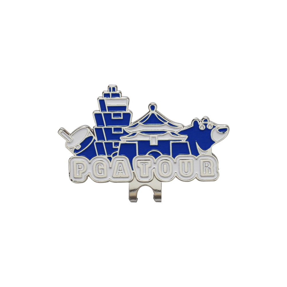 PGA TOUR台灣限定球標帽夾(藏青)