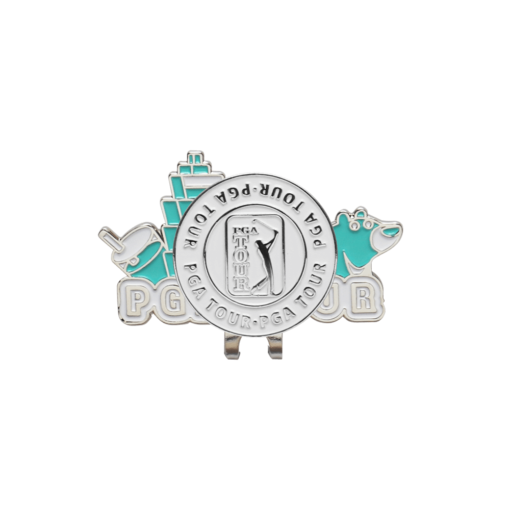 PGA TOUR台灣限定球標帽夾(湖綠)