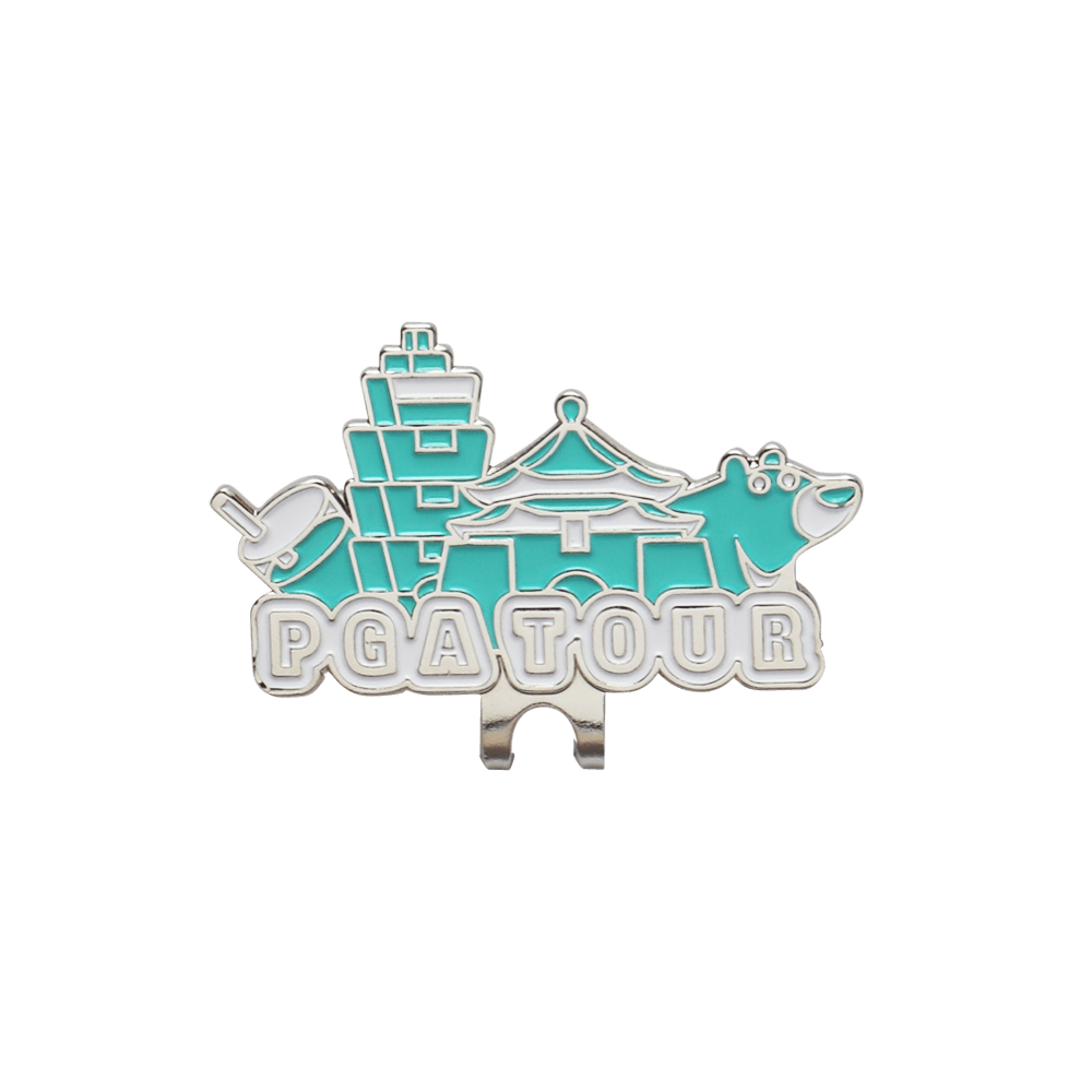 PGA TOUR台灣限定球標帽夾(湖綠)
