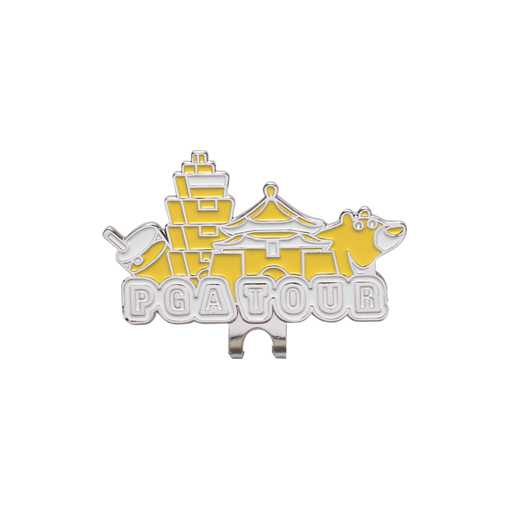 PGA TOUR台灣限定球標帽夾(黃)