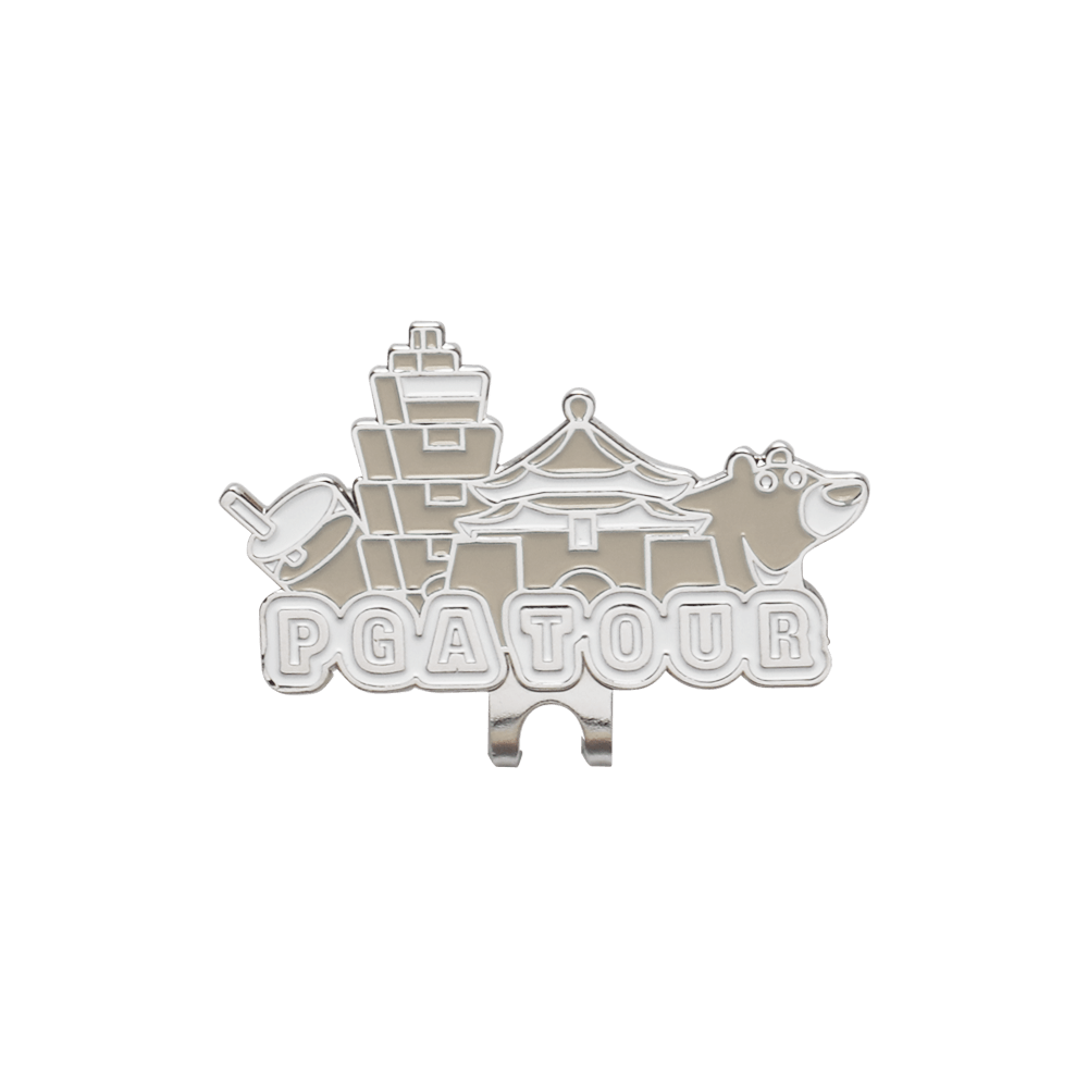 PGA TOUR台灣限定球標帽夾(奶茶)