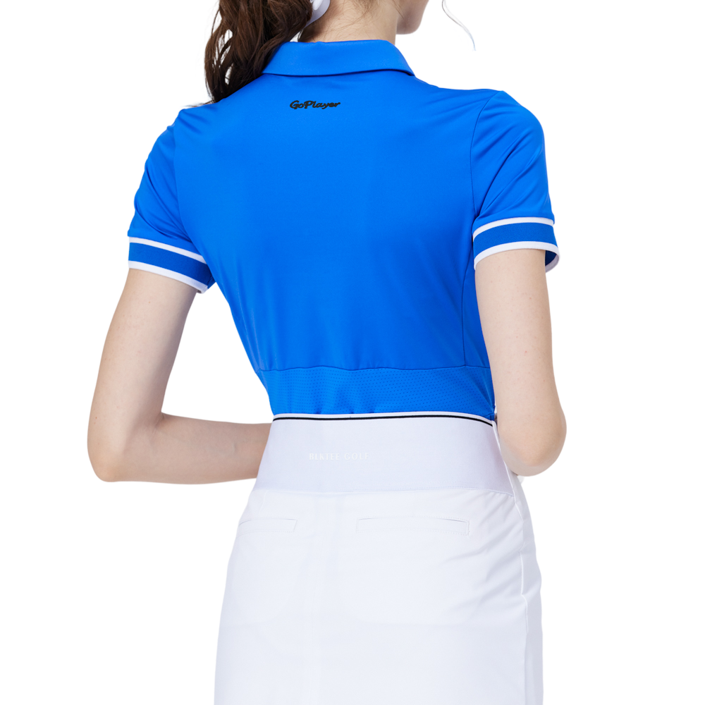 螺紋袖口絲光女短袖上衣(彩蘭)
