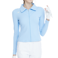 開襟長袖外套(天藍)