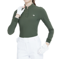小立領長袖上衣(軍綠)