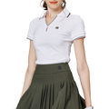 V領收腰女短袖上衣