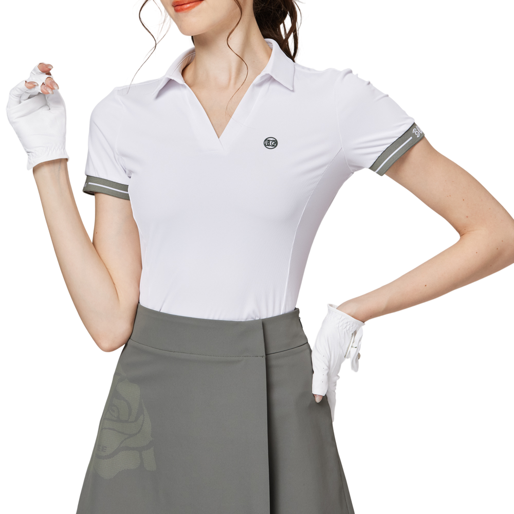 V領女短袖上衣