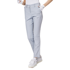 薄款彈性腰開叉女士長褲