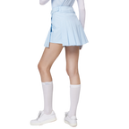高腰寬折女短裙