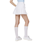 高腰寬折女短裙