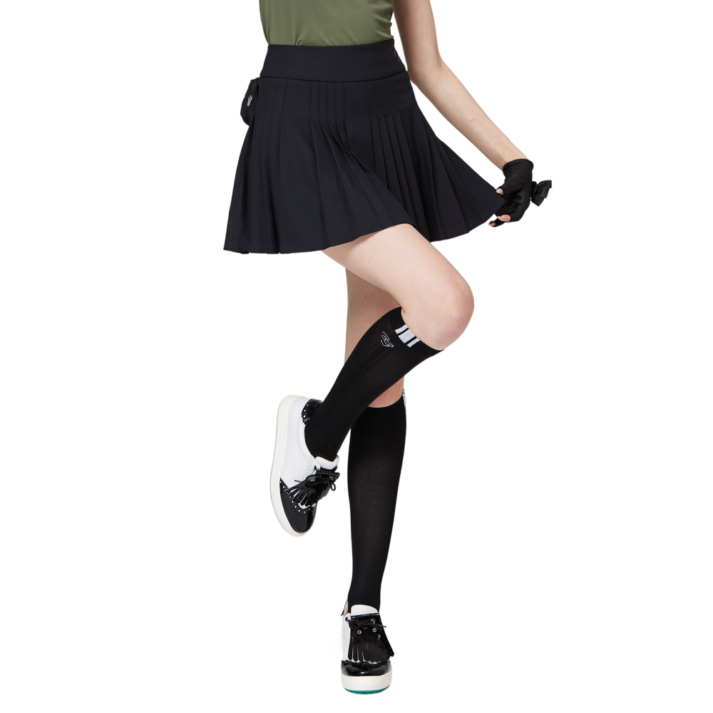 高腰女百褶裙
