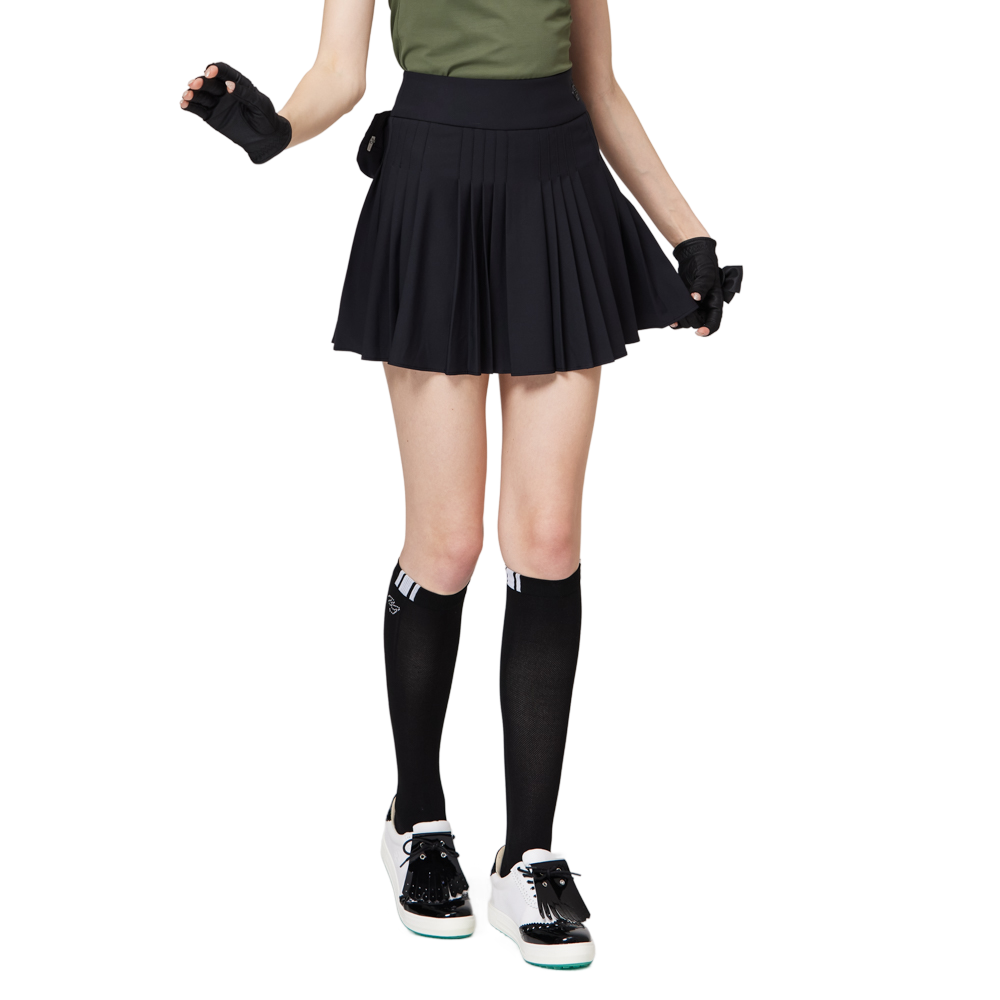高腰女百褶裙