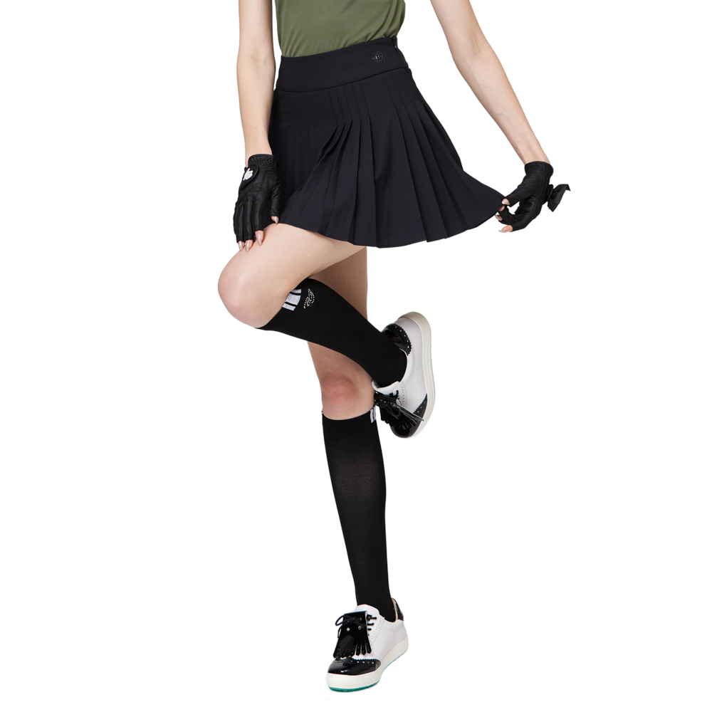 高腰女百褶裙