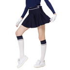 高腰女百褶裙