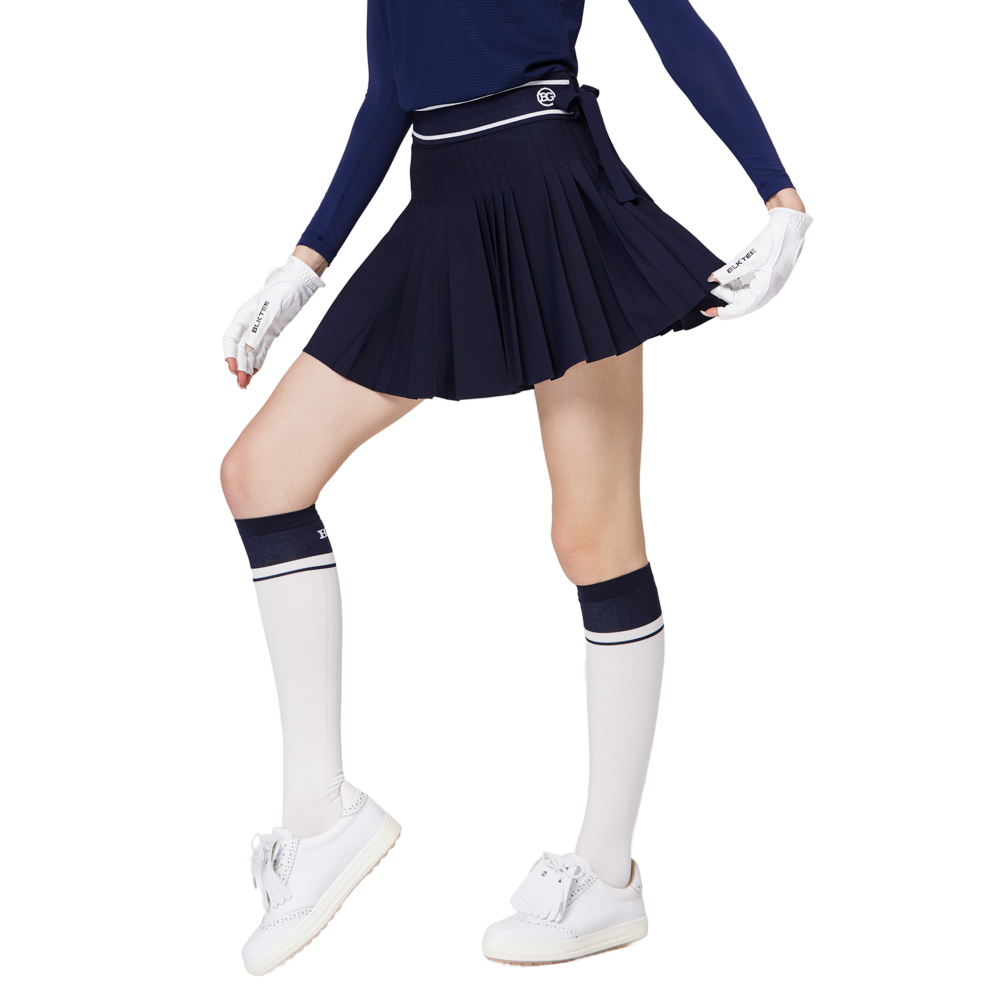 高腰女百褶裙